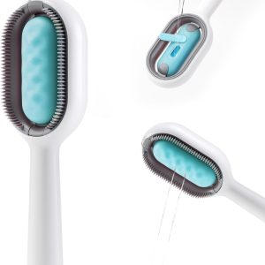 Two-in-One Pet Wet Cleaning Comb - With Water Tank, Bathing, Cleaning, and Hair Removal in One