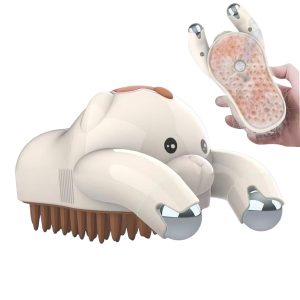 Cartoon Spray Massage Steam Brush, Anti-static and rechargeable, pet home spa salon